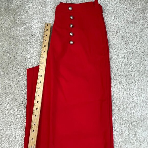 Likely James Wide Leg Pants Scarlet Red 12 NEW - Picture 11 of 13